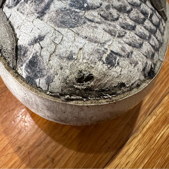 Golden Goose Superstar distressed snake-effect leather and suede sneakers SZ 38 - Picture 5 of 10